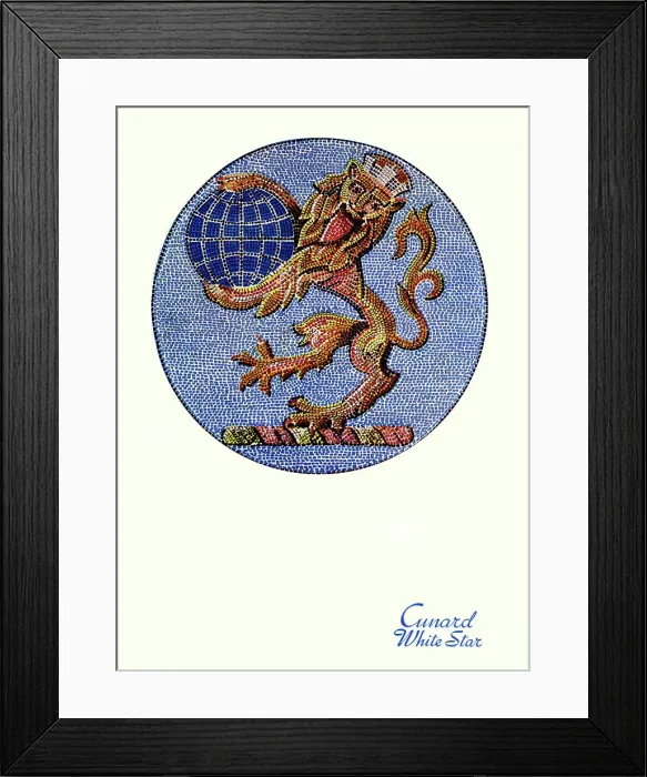 Framed Print : Cunard White Star, RMS Queen Mary, Luncheon Menu Framed Print : Cunard White Star, RMS Queen Mary, Luncheon Menu