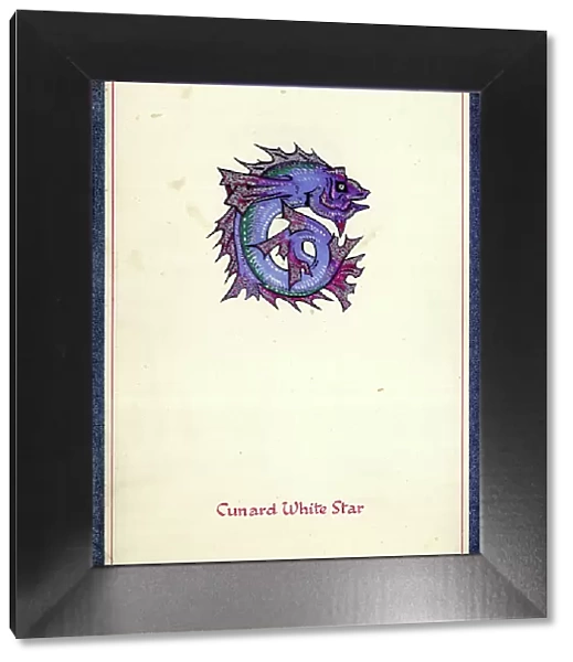 Cunard White Star, RMS Queen Mary, menu cover