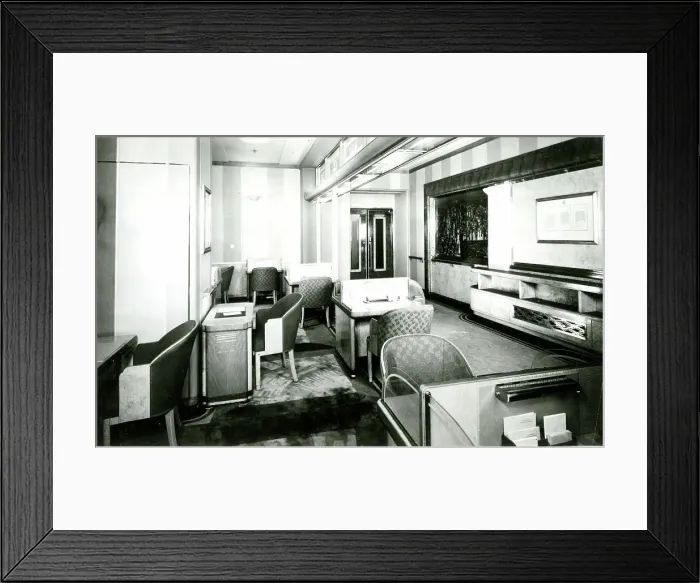 Framed Print : Cunard White Star, RMS Queen Mary, Writing Room Framed Print : Cunard White Star, RMS Queen Mary, Writing Room