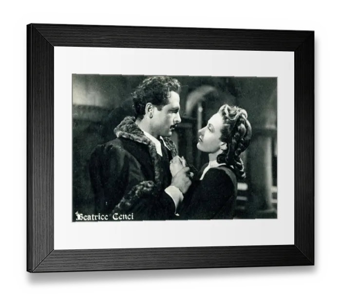 Framed Print : Film scene from Beatrice Cenci, starring Carola Hohn Framed Print : Film scene from Beatrice Cenci, starring Carola Hohn
