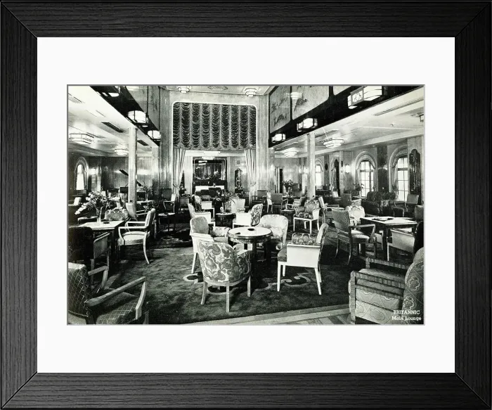 Framed Print : MV Britannic, Main Lounge Framed Print : MV Britannic, Main Lounge