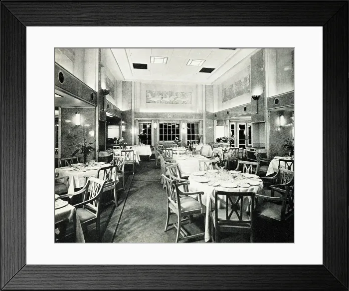 Framed Print : MV Britannic, Restaurant Framed Print : MV Britannic, Restaurant