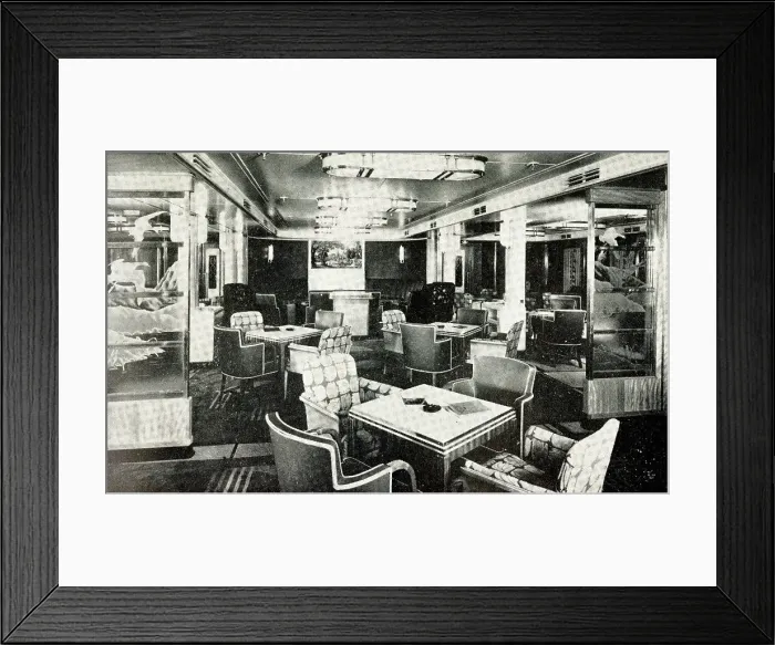 Framed Print : MV Britannic, Smoking Room Framed Print : MV Britannic, Smoking Room
