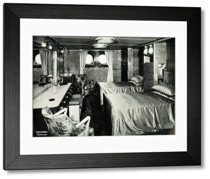 Framed Print : MV Britannic, Stateroom Framed Print : MV Britannic, Stateroom