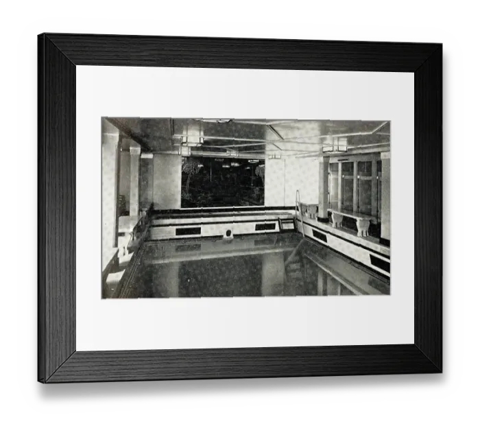 Framed Print : MV Britannic, Swimming Pool Framed Print : MV Britannic, Swimming Pool