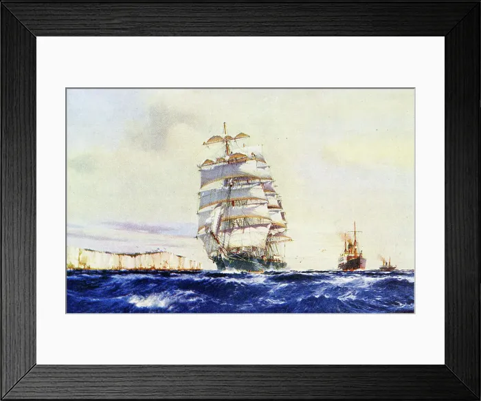 Framed Print : Miltiades, British clipper, painting by Jack Spurling Framed Print : Miltiades, British clipper, painting by Jack Spurling