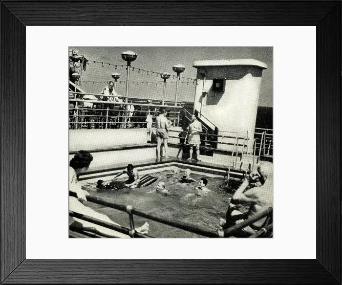 Framed Print : Open air swimming pool on a cruise liner Framed Print : Open air swimming pool on a cruise liner