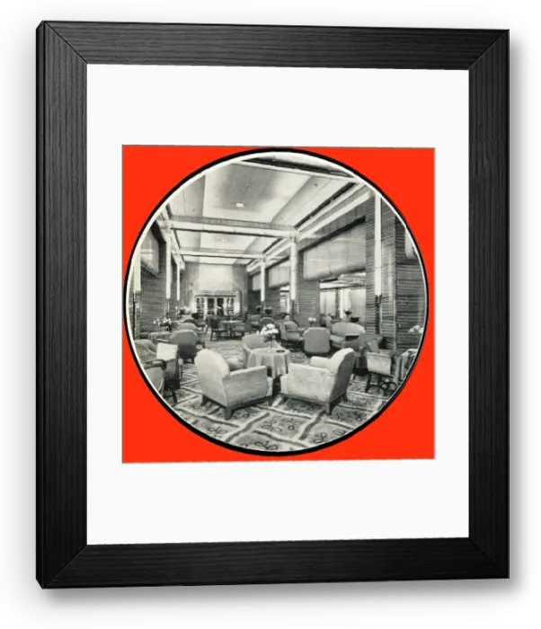 Framed Print : RMS Caronia, Main Lounge Framed Print : RMS Caronia, Main Lounge