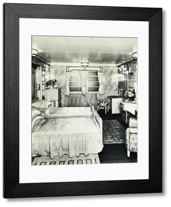 Framed Print : RMS Caronia, Stateroom Framed Print : RMS Caronia, Stateroom