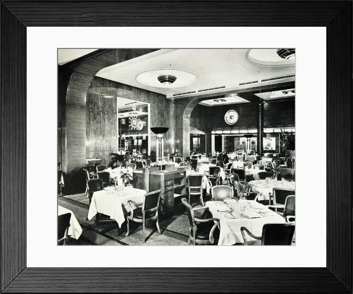 Framed Print : RMS Mauretania, Restaurant Framed Print : RMS Mauretania, Restaurant