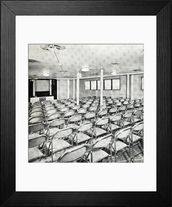 Framed Print : RMS Mauretania, Theatre Framed Print : RMS Mauretania, Theatre
