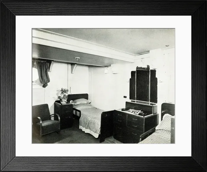 Framed Print : RMS Media, Stateroom Framed Print : RMS Media, Stateroom
