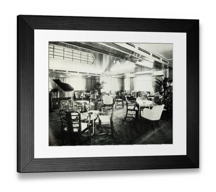 Framed Print : RMS Parthia, Lounge Framed Print : RMS Parthia, Lounge