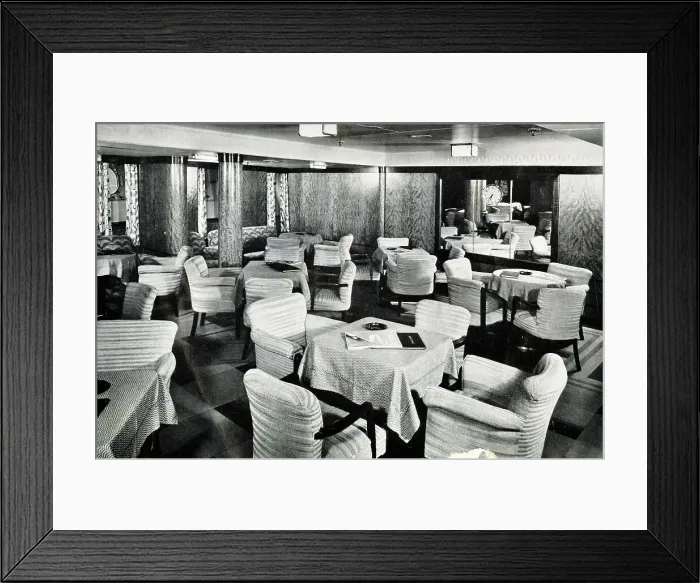 Framed Print : RMS Queen Mary, Lounge Framed Print : RMS Queen Mary, Lounge