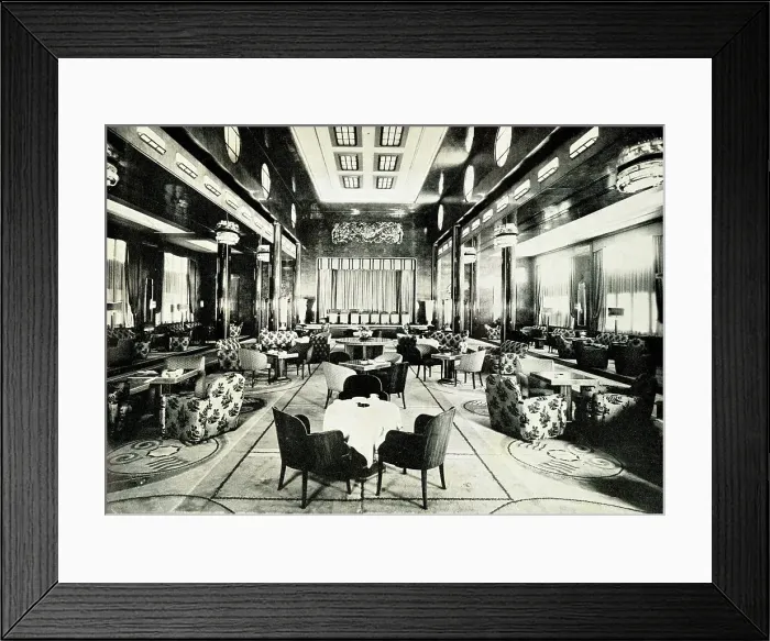 Framed Print : RMS Queen Mary, Main Lounge Framed Print : RMS Queen Mary, Main Lounge