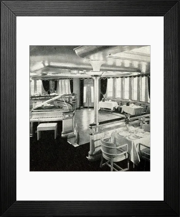 Framed Print : RMS Queen Mary, Verandah Grill Framed Print : RMS Queen Mary, Verandah Grill