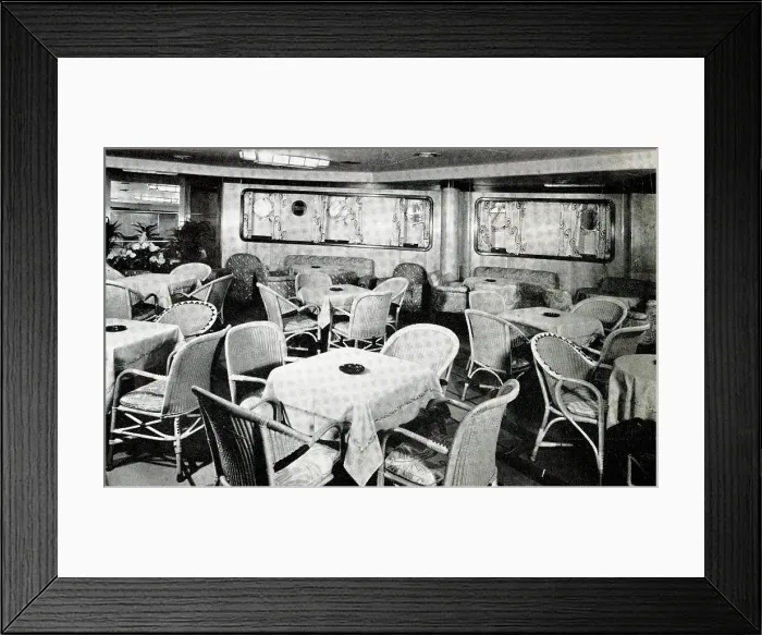 Framed Print : RMS Queen Mary, Winter Garden Framed Print : RMS Queen Mary, Winter Garden