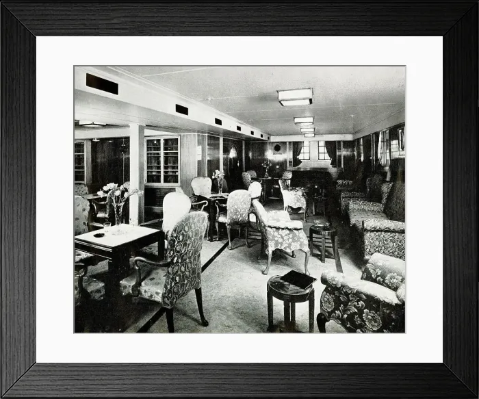 Framed Print : RV Britannic, Lounge Framed Print : RV Britannic, Lounge