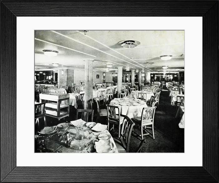 Framed Print : RV Britannic, Restaurant Framed Print : RV Britannic, Restaurant
