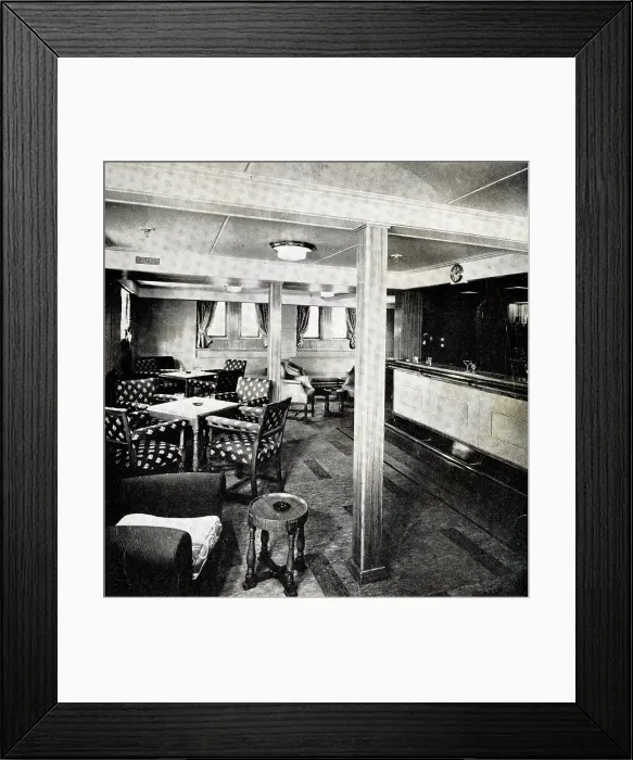 Framed Print : RV Britannic, Smoking Room Framed Print : RV Britannic, Smoking Room