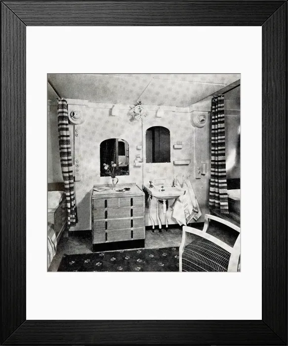 Framed Print : RV Britannic, Stateroom Framed Print : RV Britannic, Stateroom