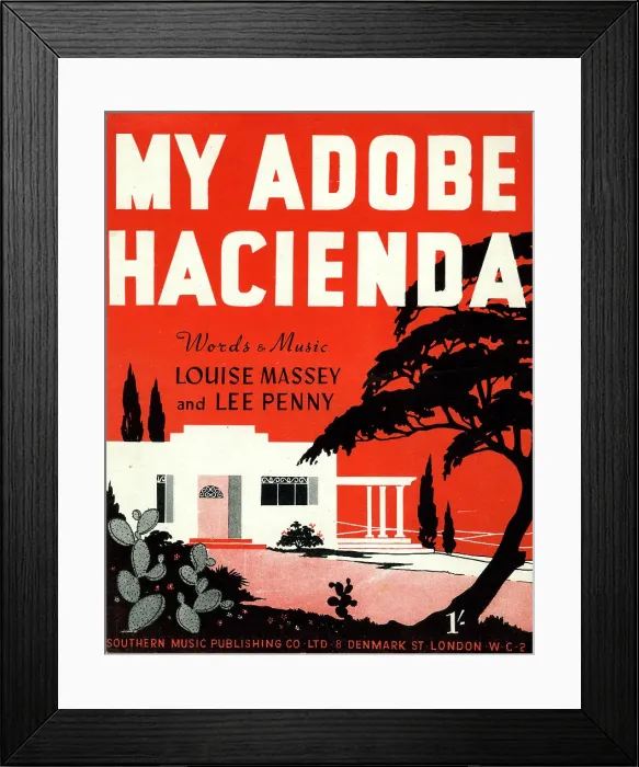 Framed Print : Music cover, My Adobe Hacienda Framed Print : Music cover, My Adobe Hacienda