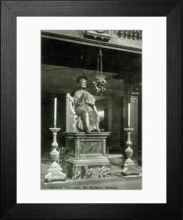 Framed Print : St Peter's Statue, London Oratory Framed Print : St Peter's Statue, London Oratory