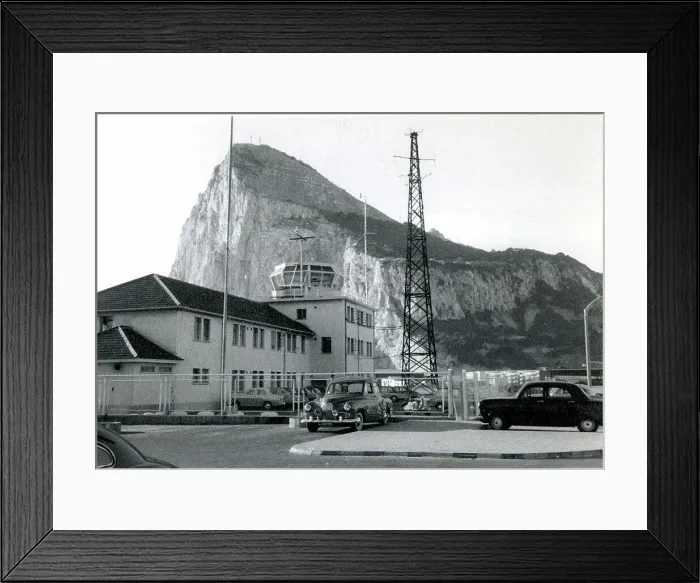 Framed Print : Rock of Gibraltar and Airport Framed Print : Rock of Gibraltar and Airport