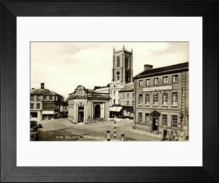 Framed Print : The Square, Fakenham, Norfolk Framed Print : The Square, Fakenham, Norfolk