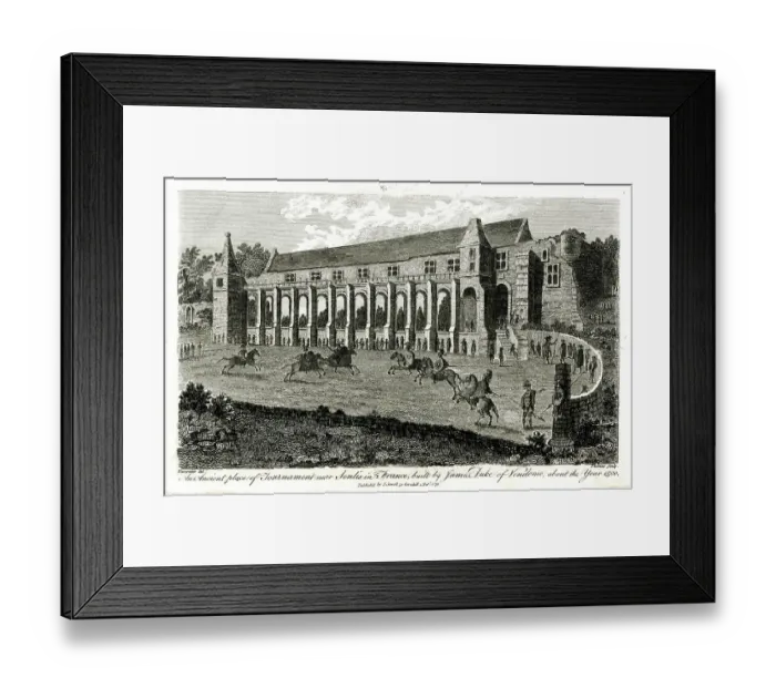 Framed Print : Ancient place of tournament near Senlis, France Framed Print : Ancient place of tournament near Senlis, France