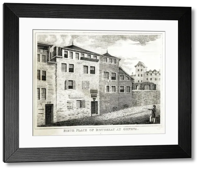 Framed Print : Birthplace of Jean-Jacques Rousseau, Geneva Framed Print : Birthplace of Jean-Jacques Rousseau, Geneva
