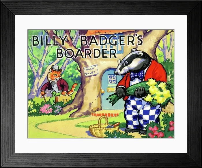 Framed Print : Billy Badger's Boarder Framed Print : Billy Badger's Boarder