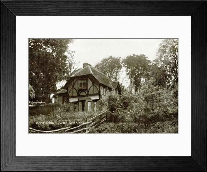 Framed Print : Deer Lodge, Woolverstone, Suffolk Framed Print : Deer Lodge, Woolverstone, Suffolk