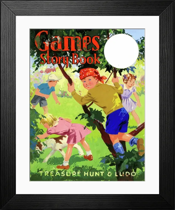 Framed Print : Cover design, Games Story Book Framed Print : Cover design, Games Story Book