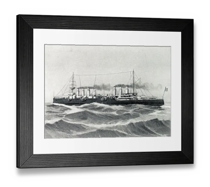 Framed Print : French battleship, Jeanne d'Arc Framed Print : French battleship, Jeanne d'Arc