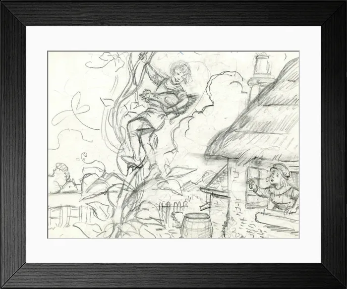 Framed Print : Jack and the Beanstalk Framed Print : Jack and the Beanstalk