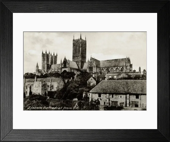 Framed Print : Lincoln Cathedral from the south-east Framed Print : Lincoln Cathedral from the south-east