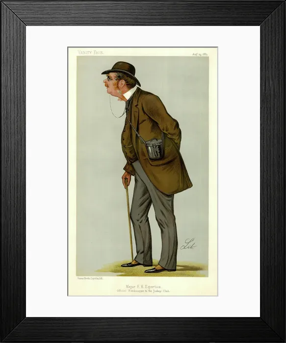Framed Print : Major EH Egerton, Official Handicapper to the Jockey Club Framed Print : Major EH Egerton, Official Handicapper to the Jockey Club