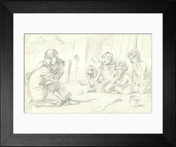 Framed Print : Photographing the Family on the Beach Framed Print : Photographing the Family on the Beach