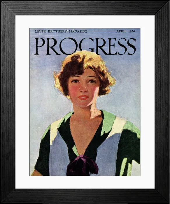 Framed Print : Cover design, Progress, April 1926 Framed Print : Cover design, Progress, April 1926