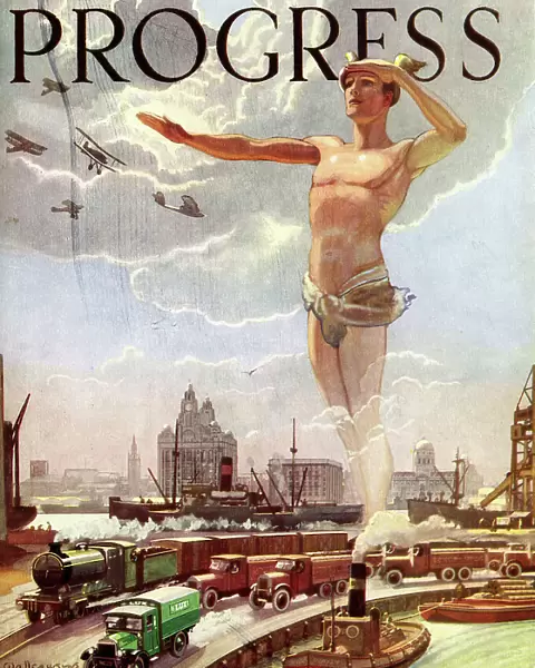 Cover design, Progress, April 1927