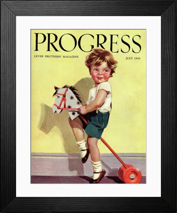 Framed Print : Cover design, Progress, July 1926 Framed Print : Cover design, Progress, July 1926