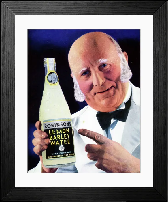 Framed Print : Advert, Robinson's Lemon Barley Water Framed Print : Advert, Robinson's Lemon Barley Water