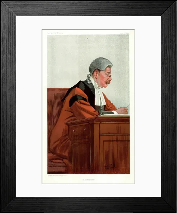 Framed Print : Sir Forest Fulton, Red Judge, The Recorder Framed Print : Sir Forest Fulton, Red Judge, The Recorder