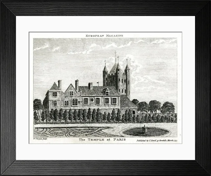 Framed Print : The Temple Prison, Paris, France Framed Print : The Temple Prison, Paris, France