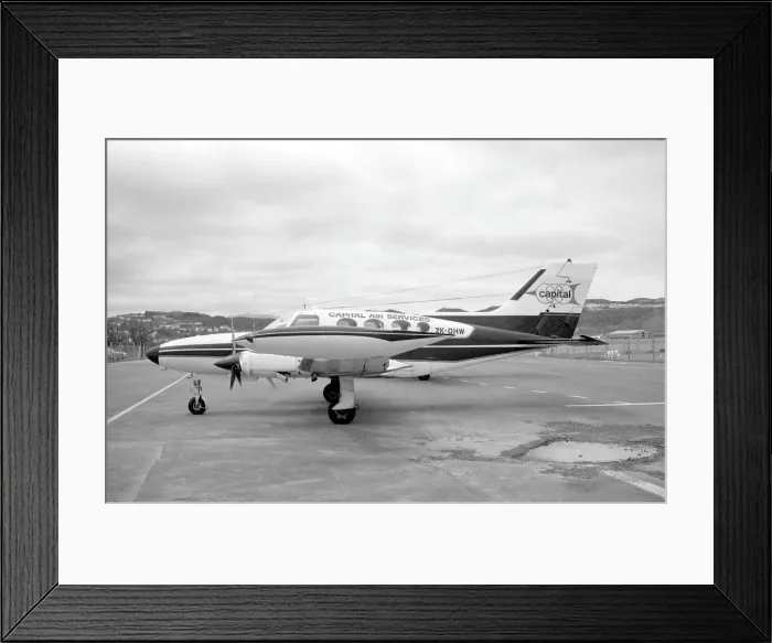 Framed Print : Cessna 402A Utililiner ZK-DHW Framed Print : Cessna 402A Utililiner ZK-DHW