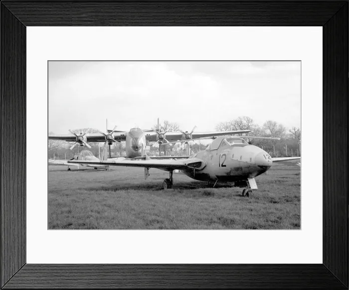 Framed Print : de Havilland DH. 115 Vampire T. 11 XK625 & Blackburn Beverley Framed Print : de Havilland DH. 115 Vampire T. 11 XK625 & Blackburn Beverley