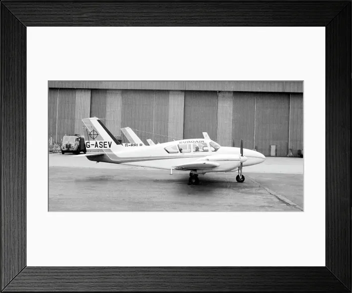 Framed Print : Piper PA-23 Aztec G-ASEV Framed Print : Piper PA-23 Aztec G-ASEV