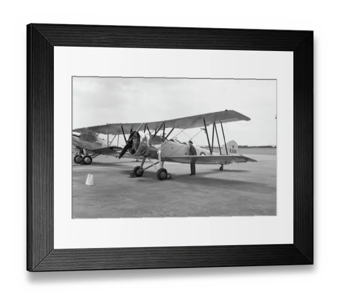 Framed Print : Avro Tutor K3125 - G-AHSA Framed Print : Avro Tutor K3125 - G-AHSA