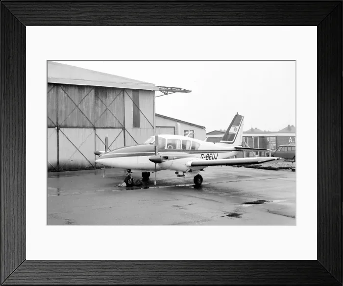 Framed Print : Piper PA-E23 Aztec G-BEUJ Framed Print : Piper PA-E23 Aztec G-BEUJ